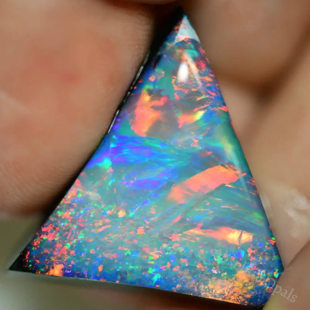 22.0 Cts Australian Opal Doublet Stone Rough Rub Lightning Ridge