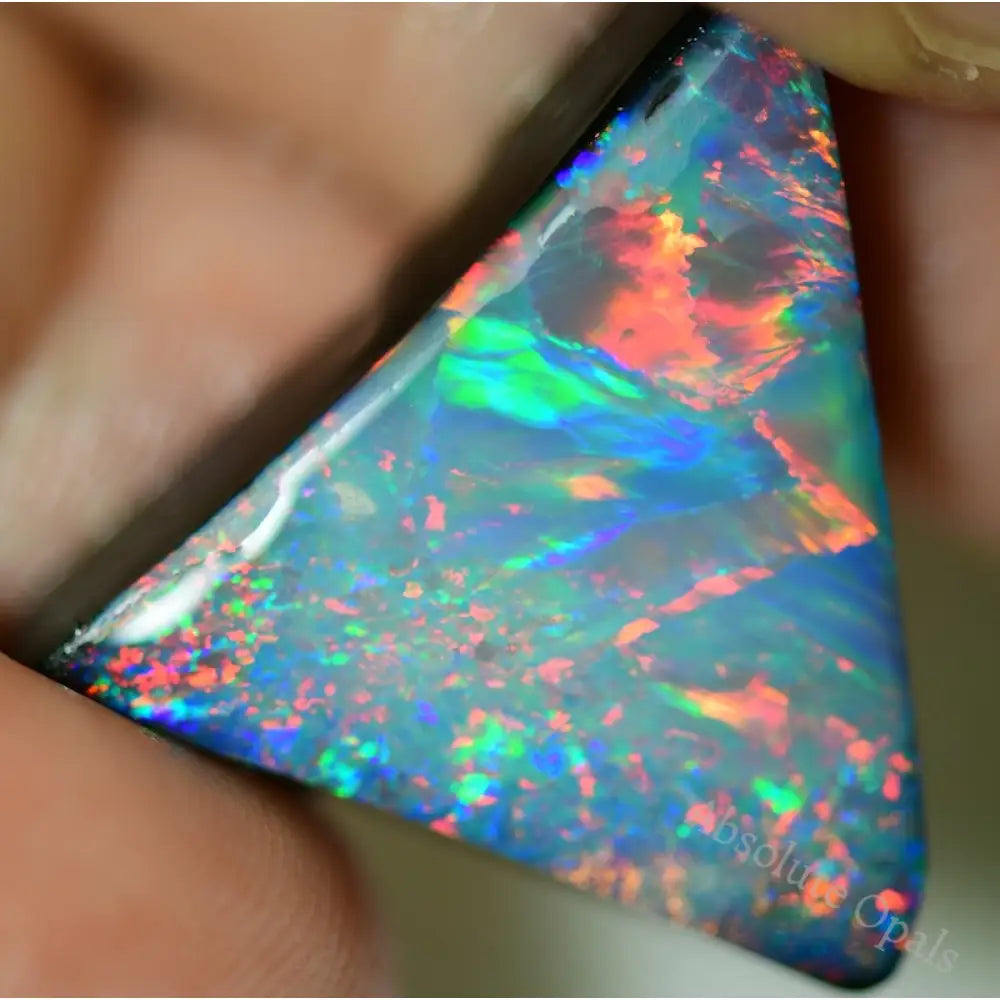 22.0 Cts Australian Opal Doublet Stone Rough Rub Lightning Ridge