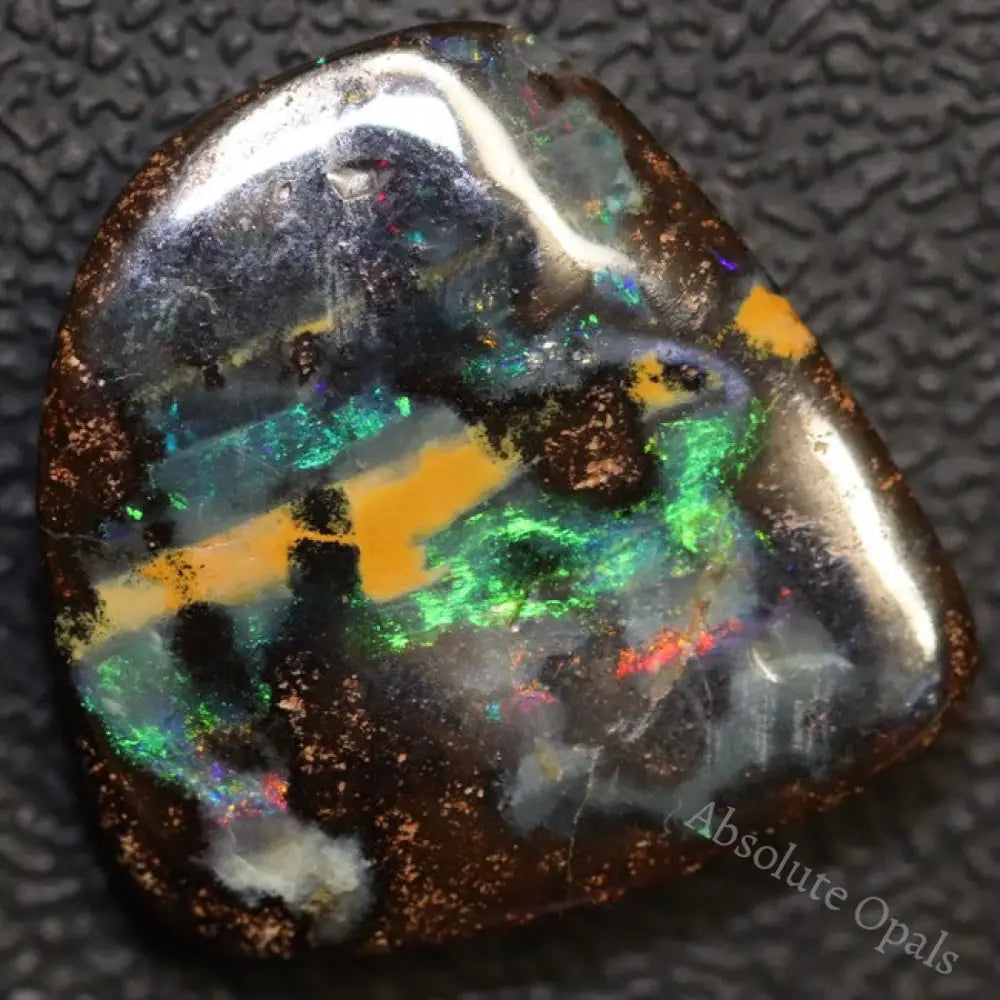 22.15 Cts Australian Boulder Opal Cut Loose Stone