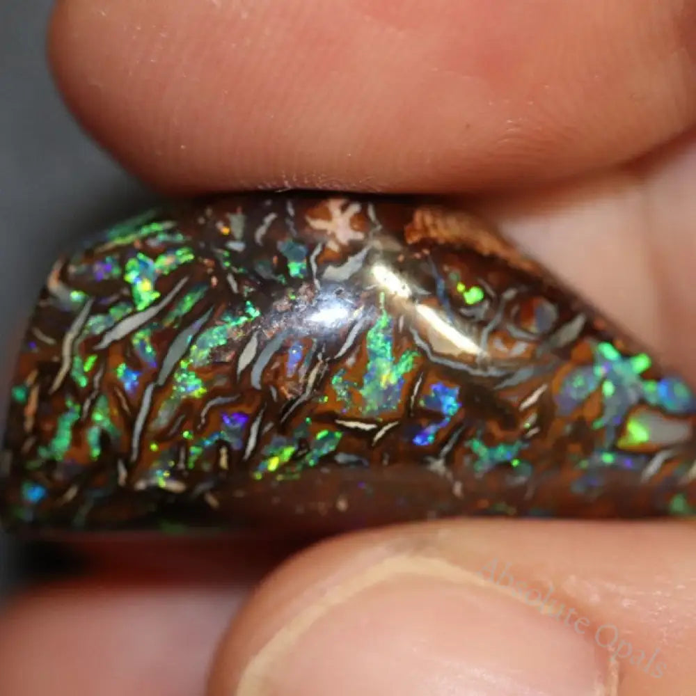 22.60 Cts Australian Boulder Opal Cut Loose Stone