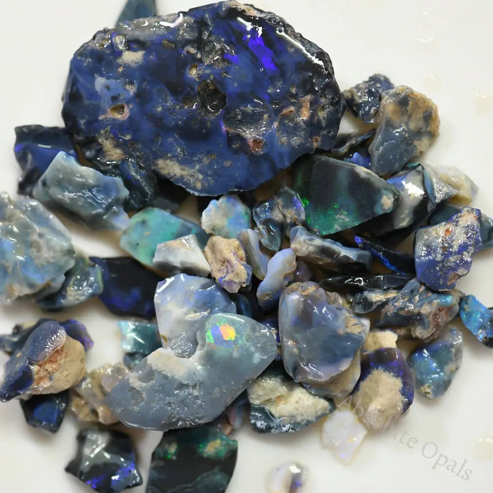 227 Cts Australian Rough Opal Parcel Lightning Ridge - Potch And Colour Cmr