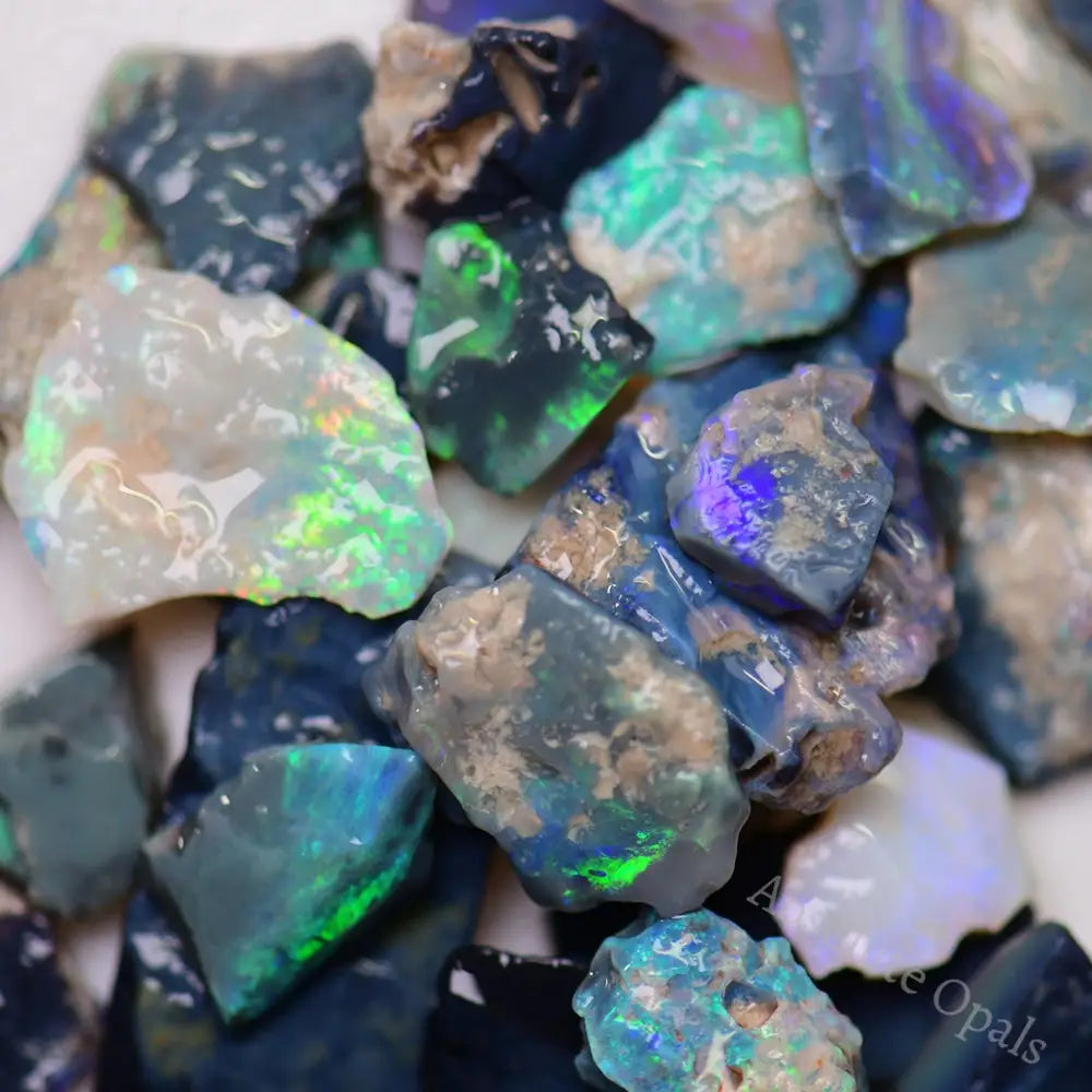 Australian Rough Opal Parcel, Lightning Ridge -  Potch and Colour