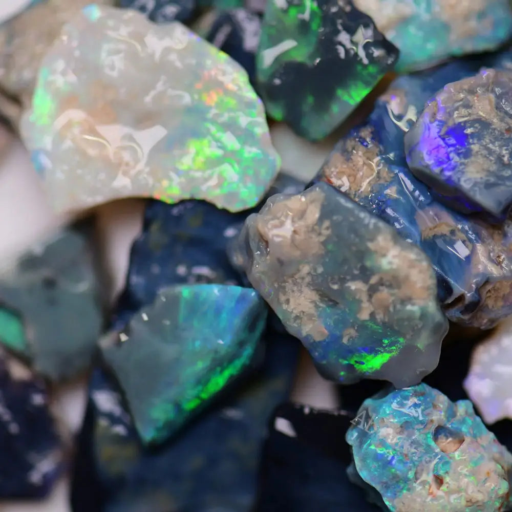 Australian Rough Opal Parcel, Lightning Ridge -  Potch and Colour