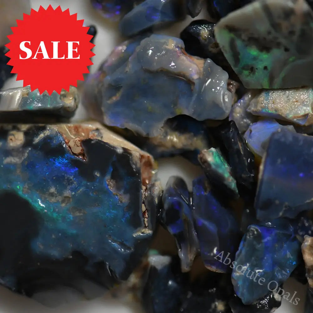 Australian Rough Opal Parcel, Lightning Ridge - Potch and Colour