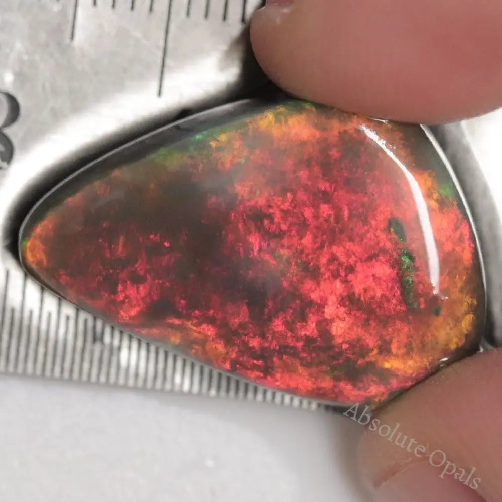 23.8 Cts Australian Black Opal Lightning Ridge Solid Rough Loose Gem Stone