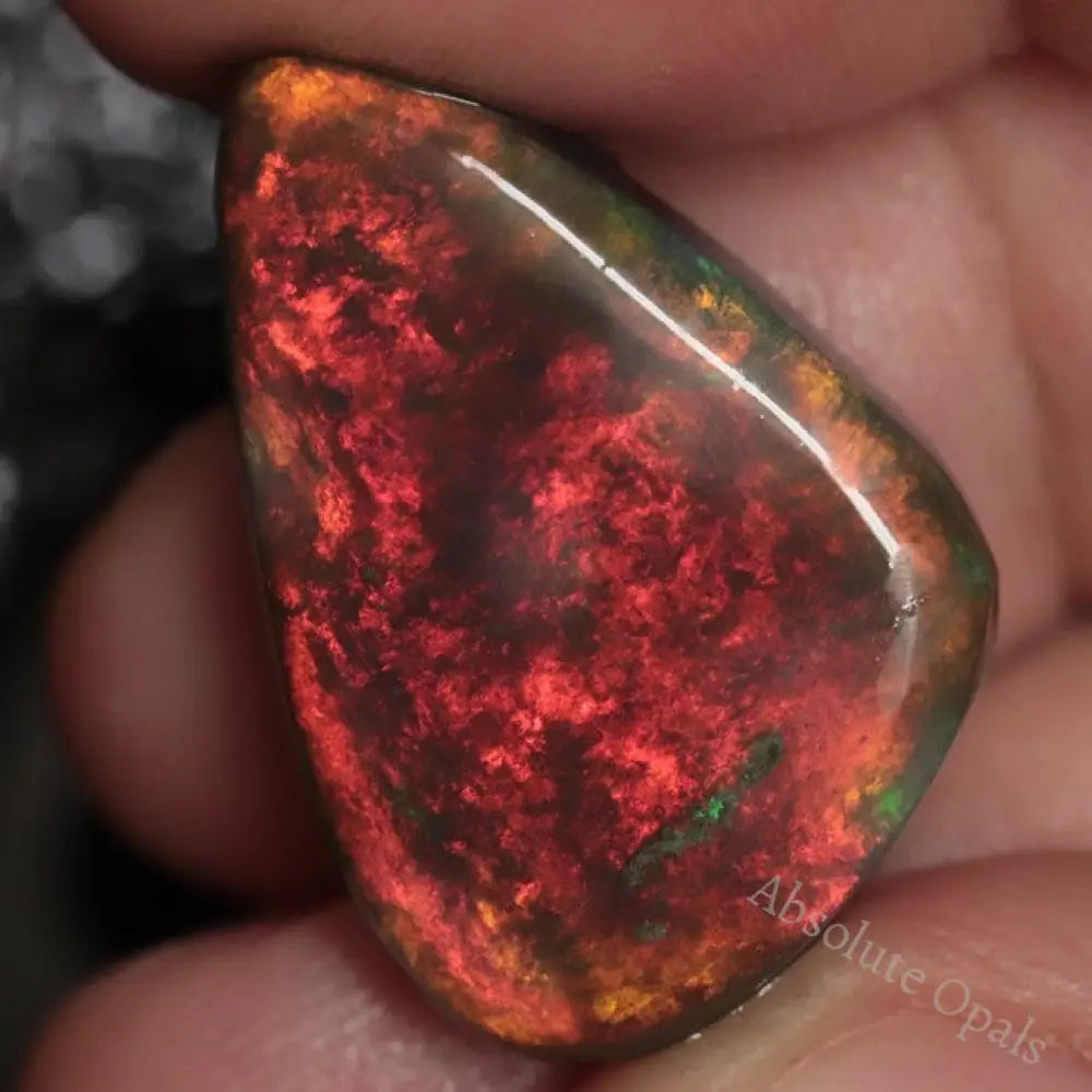 23.8 Cts Australian Black Opal Lightning Ridge Solid Rough Loose Gem Stone