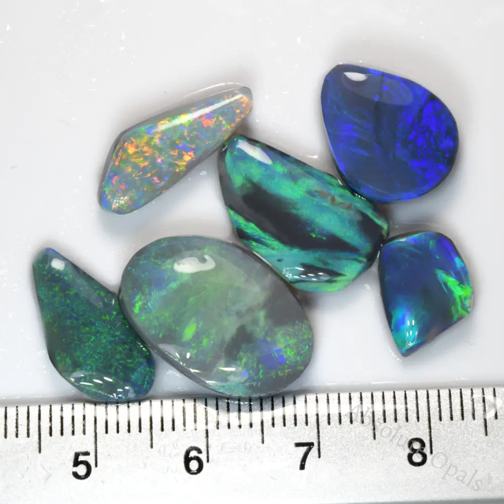 Rough Black Opal Rubs Parcel Lightning Ridge