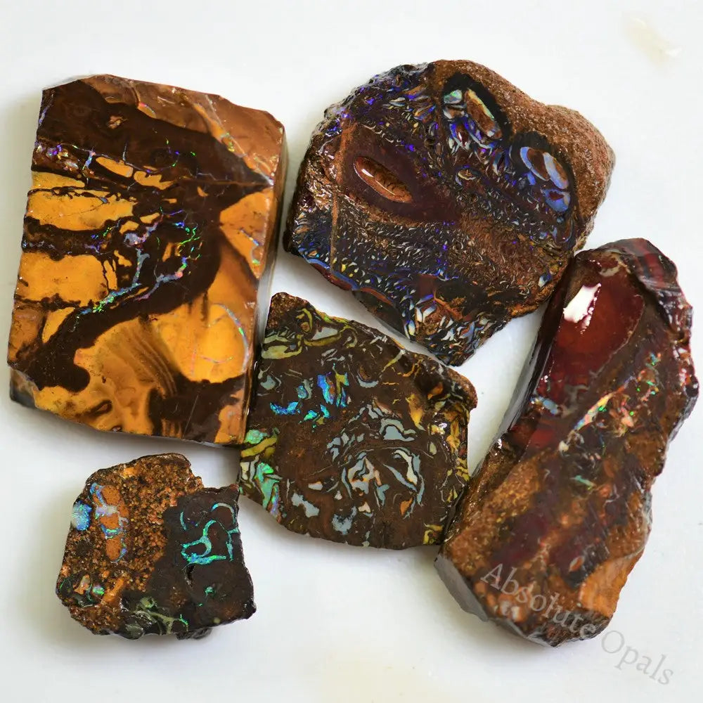 Australian Boulder Opal Rough Parcel