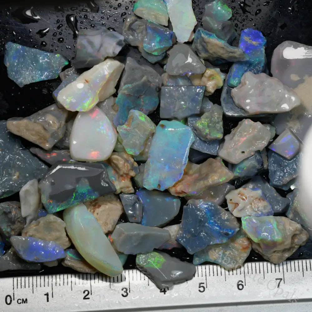 black Rough Opal parcel