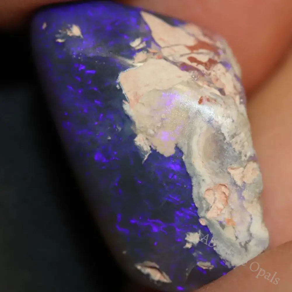 Australian Black Opal Rough, Lightning Ridge Polished Specimen