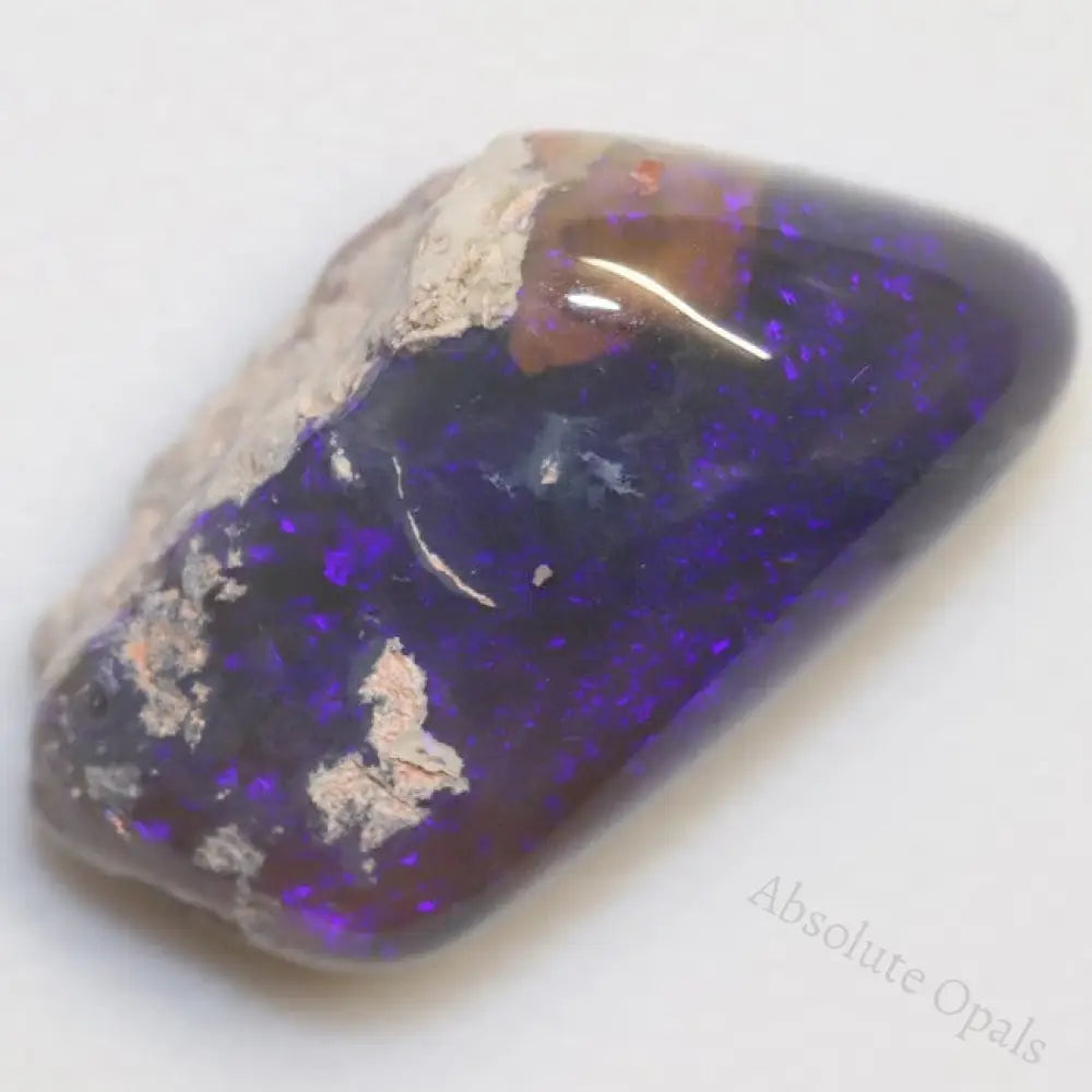 24.15 Cts Australian Black Opal Rough Lightning Ridge Polished Specimen