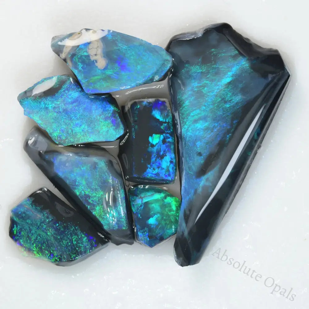 Australian Rough Black Opal Parcel – High-Quality Opal Rubs Ready for Cutting and Polishing