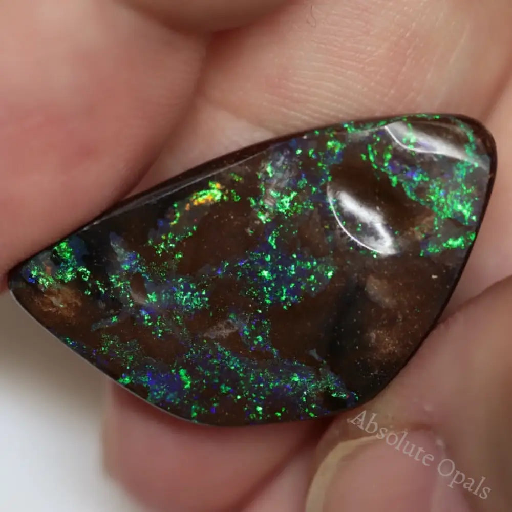 24.35 Cts Australian Boulder Opal Cut Loose Stone