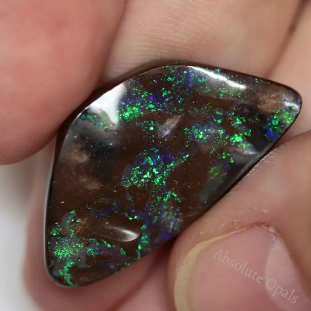 24.35 Cts Australian Boulder Opal Cut Loose Stone