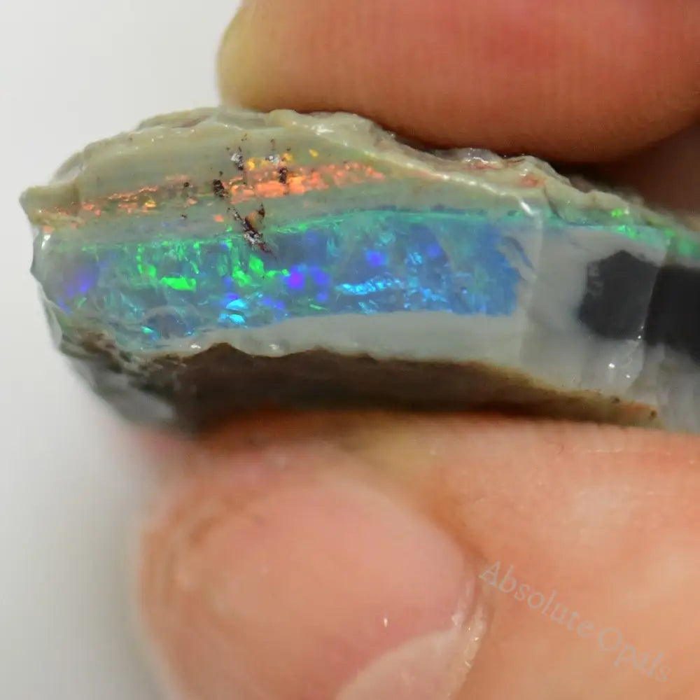 24.75 Cts Australian Rough Opal Lightning Ridge