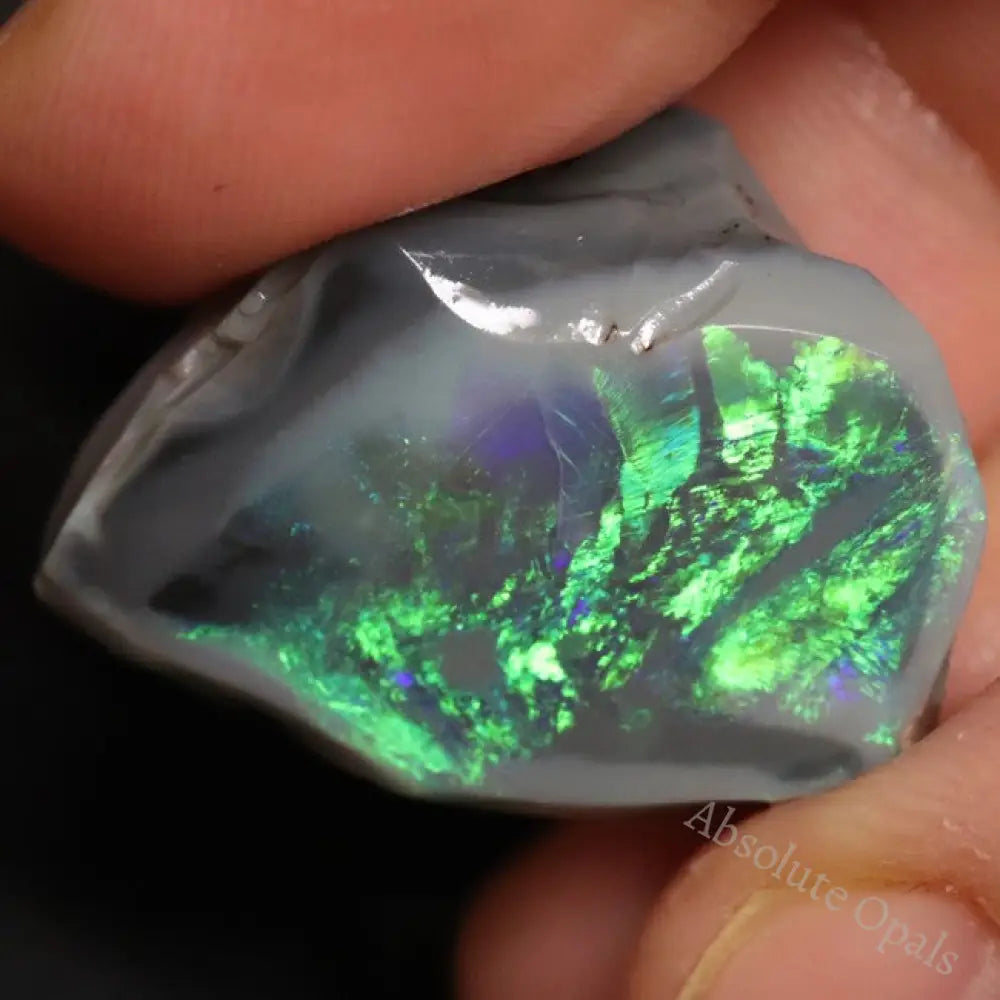 Australian Semi-Black Opal Rough, Lightning Ridge Gem