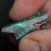 24.85 Cts Australian Semi-Black Opal Rough Lightning Ridge Gem