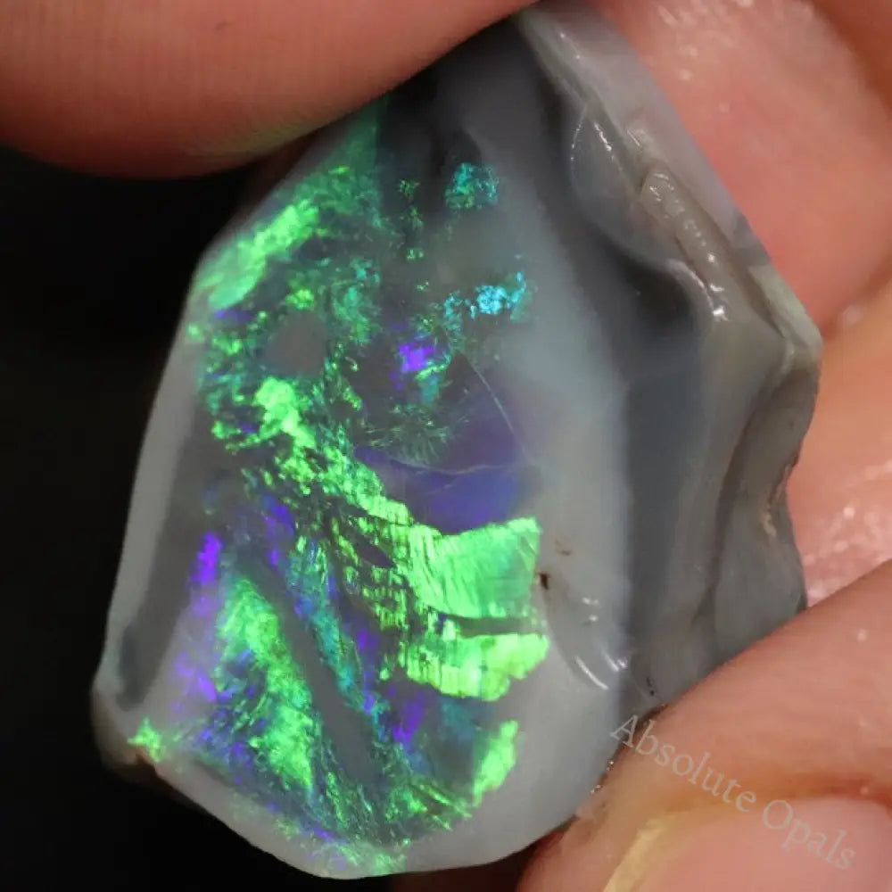 Australian Semi-Black Opal Rough, Lightning Ridge Gem