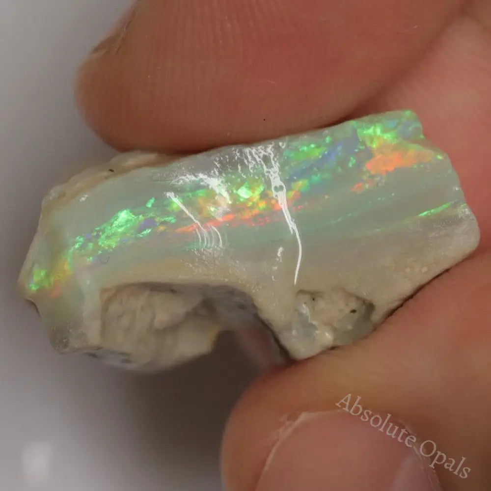 25.4 Cts Australian Semi Black Opal Rough Lightning Ridge