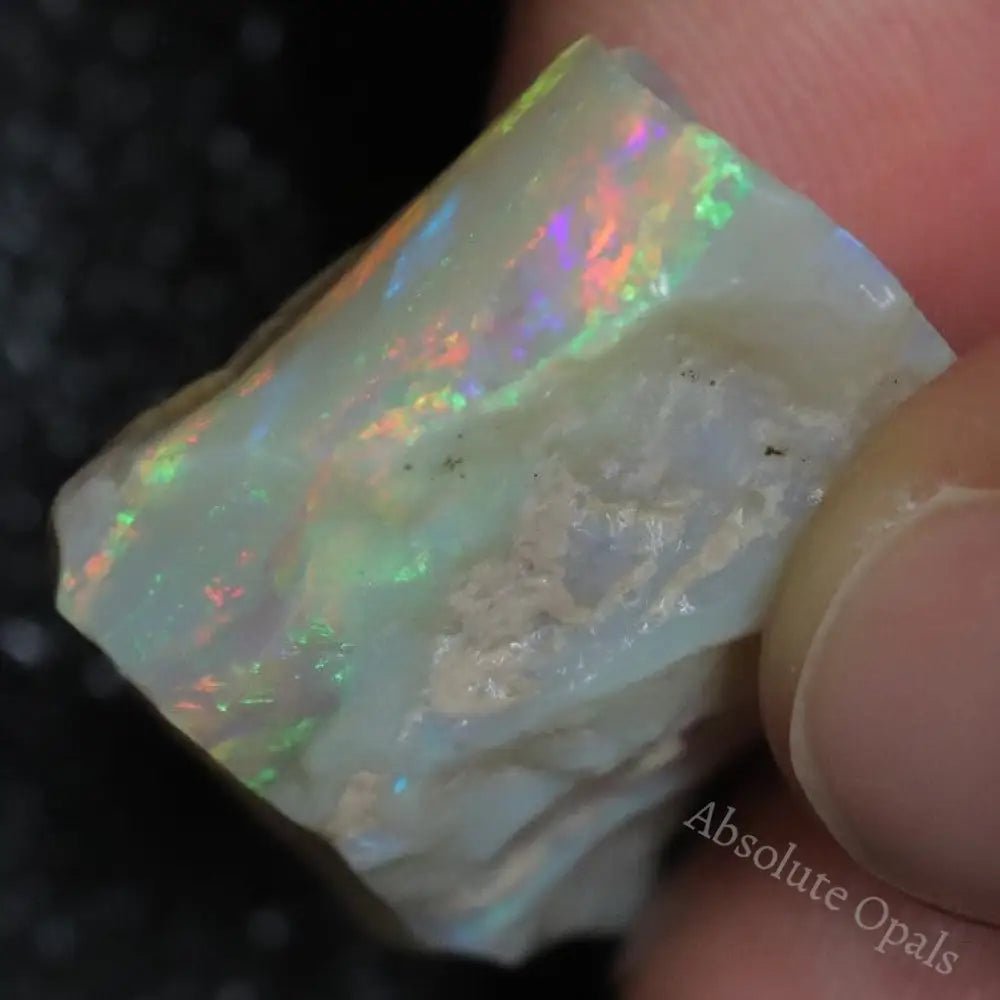 25.95 Cts Australian Semi Black Opal Rough Lightning Ridge