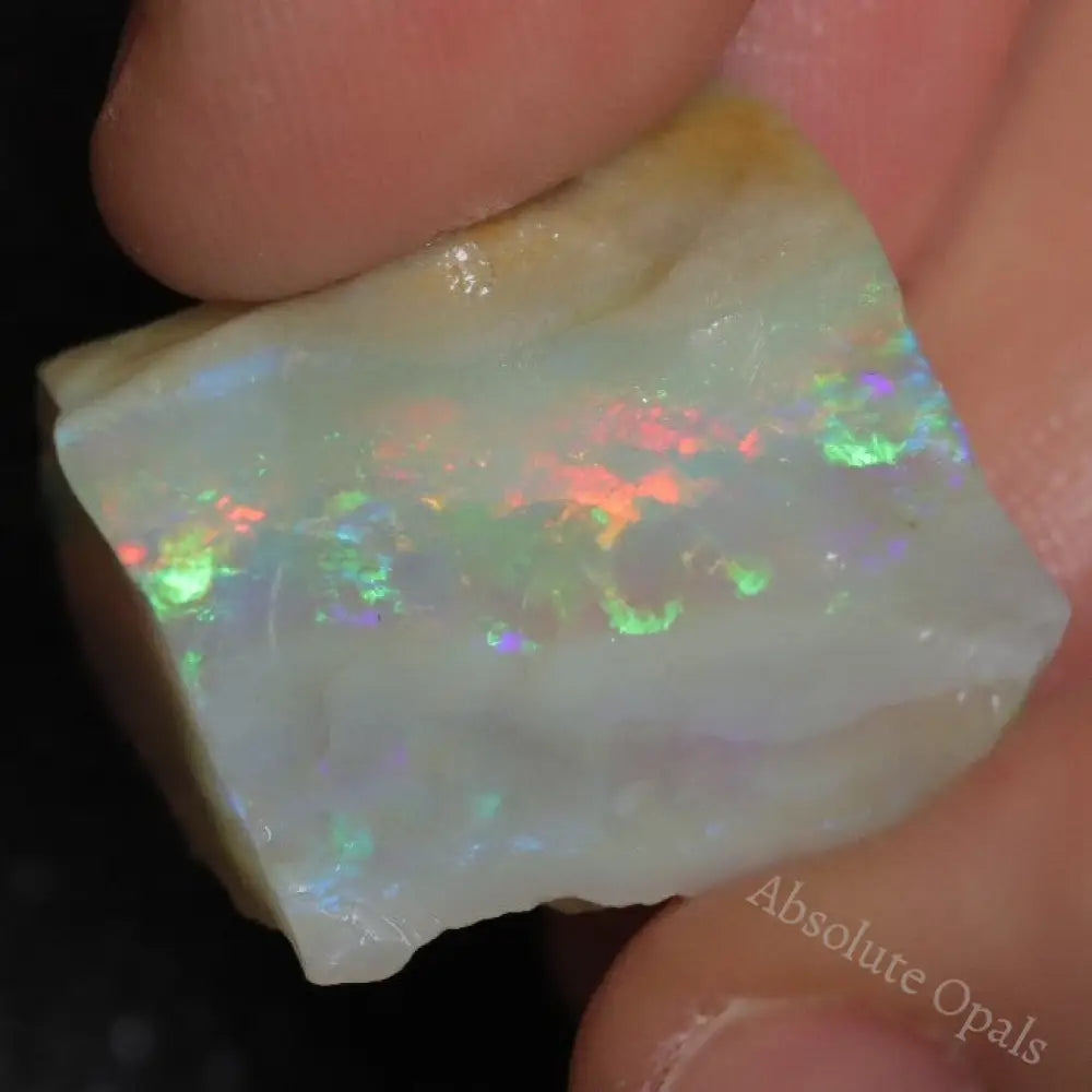 25.95 Cts Australian Semi Black Opal Rough Lightning Ridge