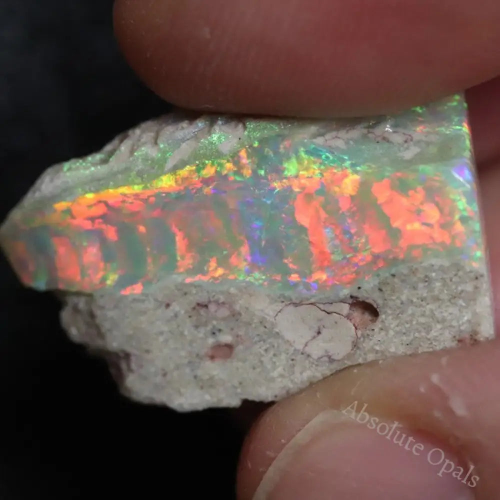 25.25 Cts Australian Semi Black Opal Rough Lightning Ridge Gem Stone