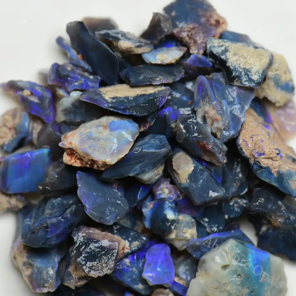 Australian Rough Black Opal Parcel Lightning Ridge - Potch and Colour