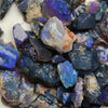 252 Cts Australian Rough Black Opal Parcel Lightning Ridge - Potch And Colour Cmr