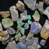 252 Cts Australian Rough Opal Parcel Lightning Ridge - Potch And Colour Mine Run