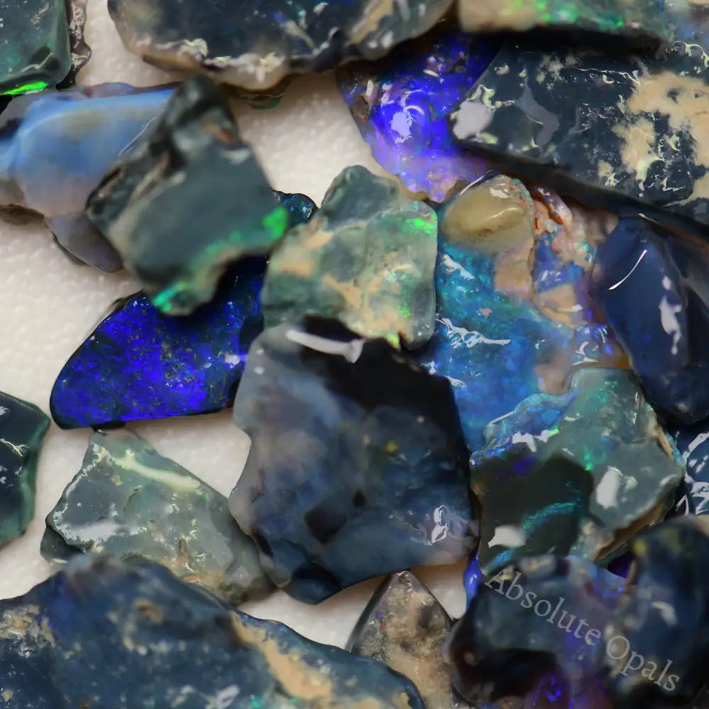 Australian Rough Opal Parcel, Lightning Ridge -  Potch and Colour