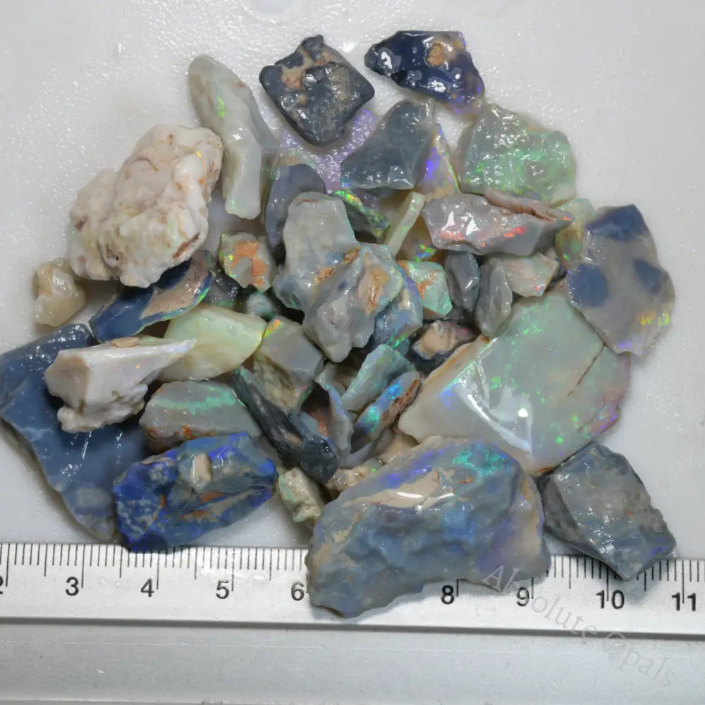 255 cts Rough Opal Parcel Lightning Ridge - Potch and Colour