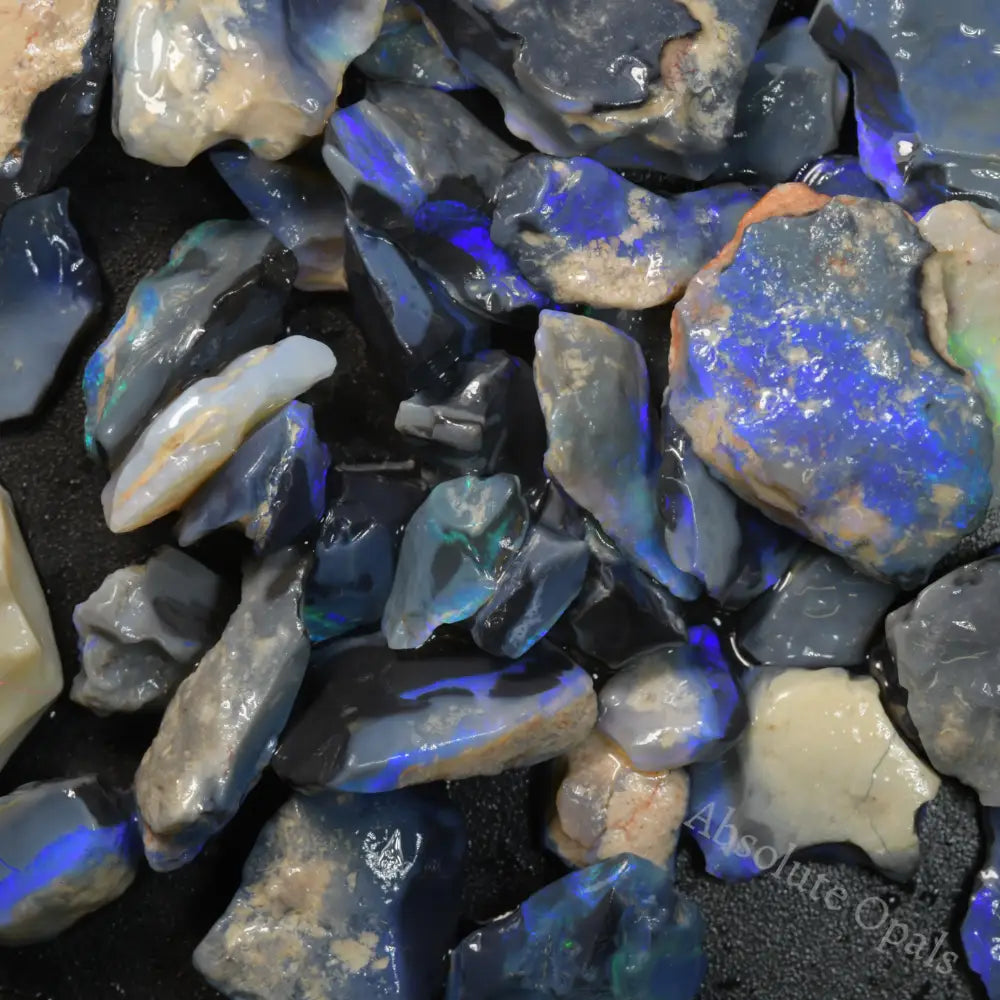 Store Honey Potch From Lightning Ridge Black Opal Country, Opal Rough Parcel - Ro2166