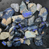 259 cts Rough Black Opal Parcel Lightning Ridge - Potch and Colour CMR