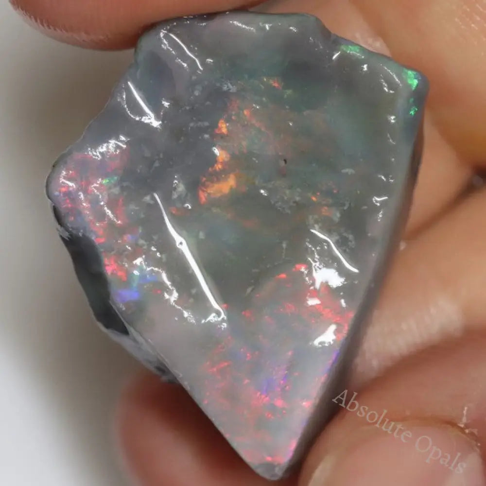 26.0 Cts Australian Lightning Ridge Black Opal Rough For Carving