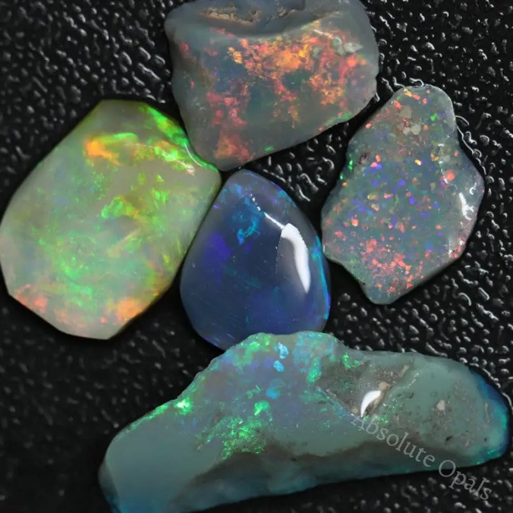 26.35 Cts Australian Opal Rough Parcel Rubs Lightning Ridge