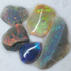 26.35 Cts Australian Opal Rough Parcel Rubs Lightning Ridge