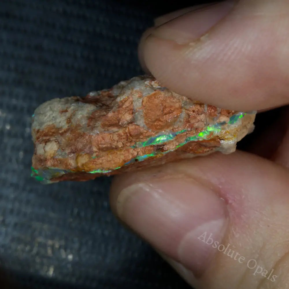 26.72 Cts Australian Rough Opal Lightning Ridge Single