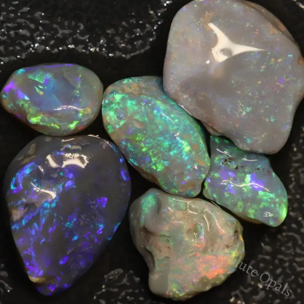 Australian Solid Semi Black Opal Rough, Lightning Ridge Parcel