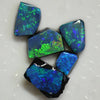 26 Cts Australian Opal Doublet Stone Rubs Rough Lightning Ridge Parcel