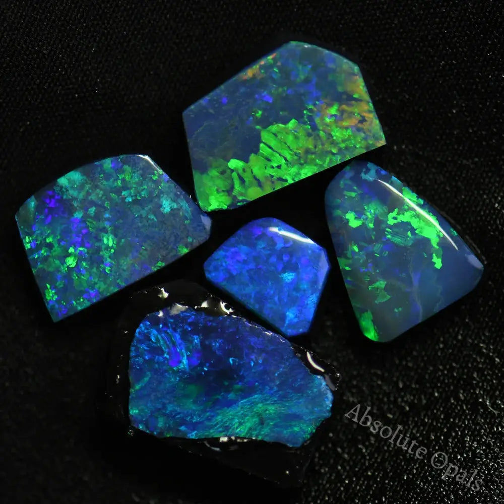 Australian Opal Doublet Stone Rub Rough, Lightning Ridge Parcel