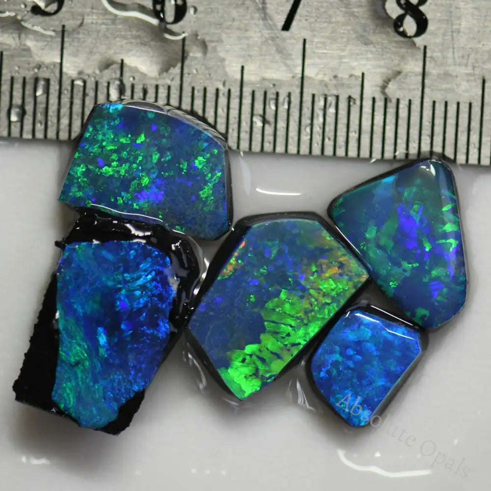 26 Cts Australian Opal Doublet Stone Rubs Rough Lightning Ridge Parcel