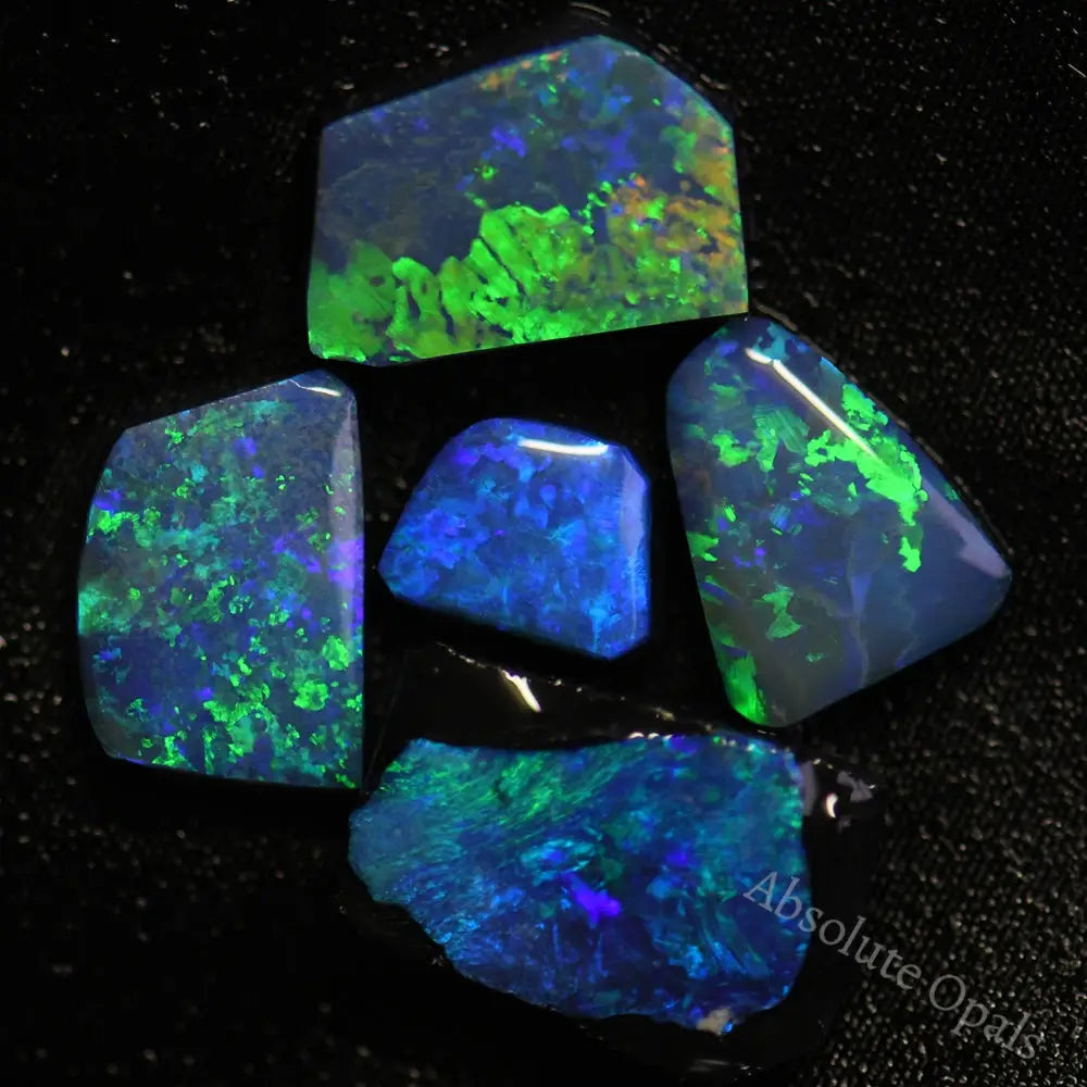 Australian Opal Doublet Stone Rub Rough, Lightning Ridge Parcel