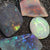 27.20 Cts Australian Solid Semi Black Opal Rough Rubs Lightning Ridge Parcel