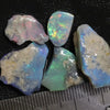 27.55 Cts Australian Solid Semi Black Opal Rough Lightning Ridge Parcel