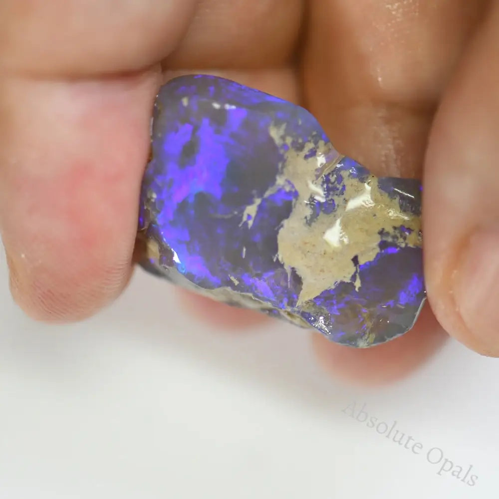 27.7 Cts Australian Rough Opal Lightning Ridge Single