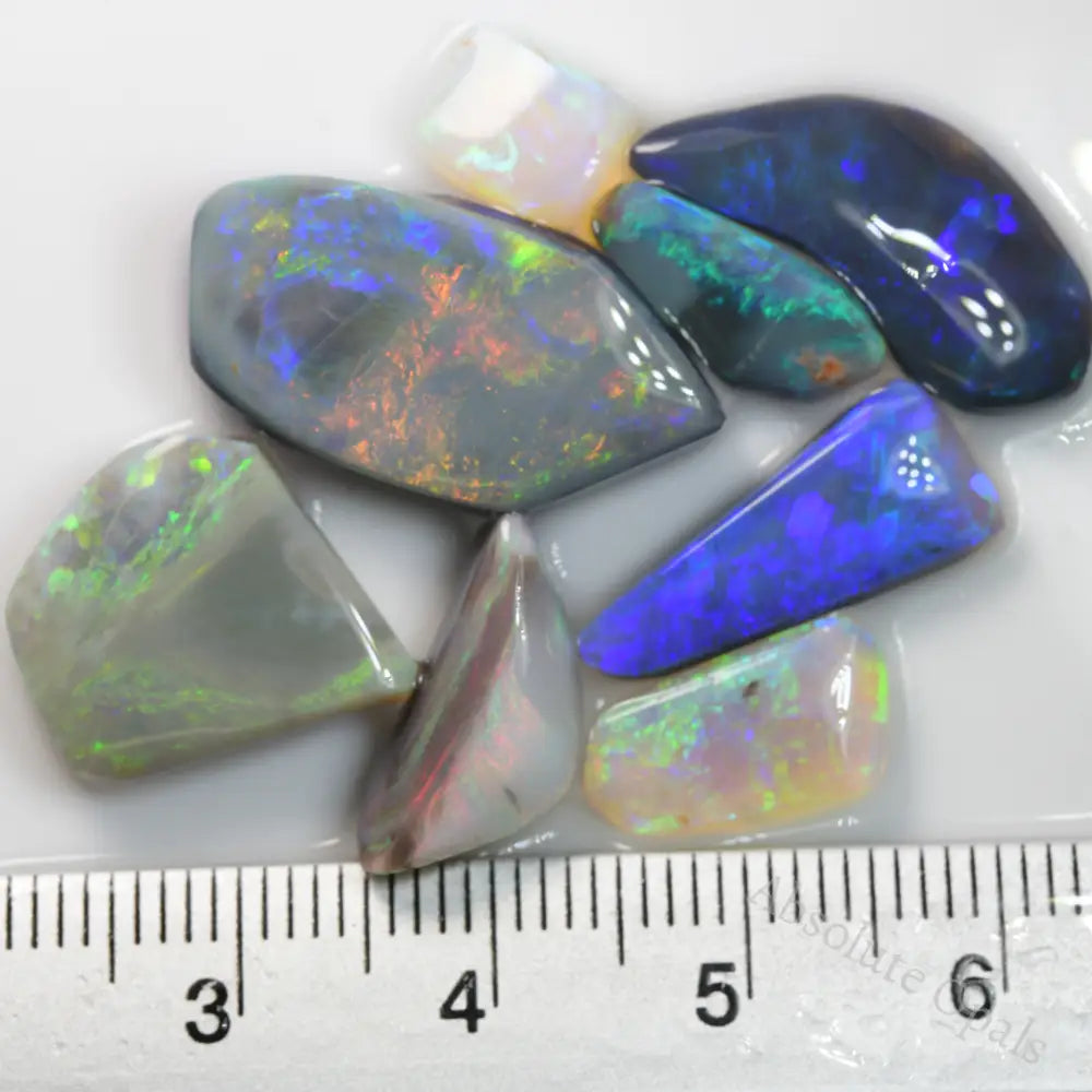 Rough Black Opal Rubs Parcel Lightning Ridge