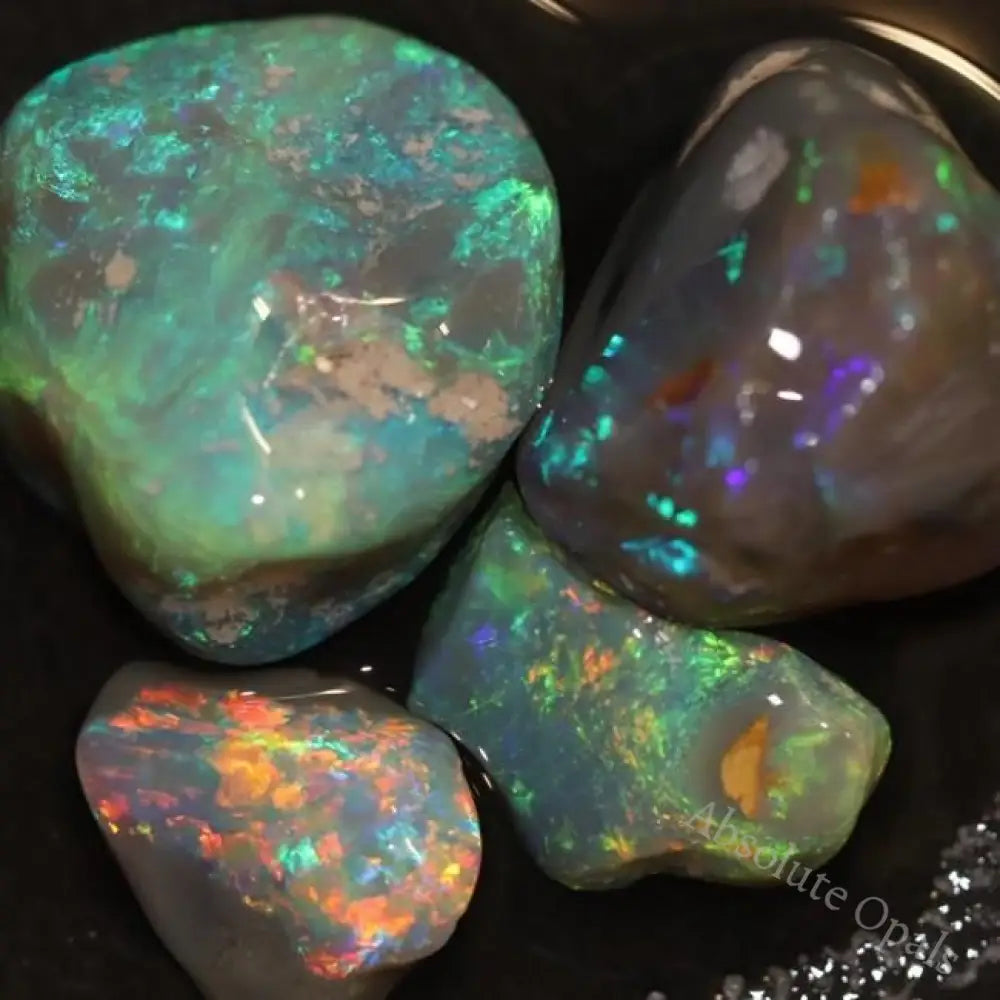 Aust Black Opal Rough Nobby Lightning Ridge Parcel