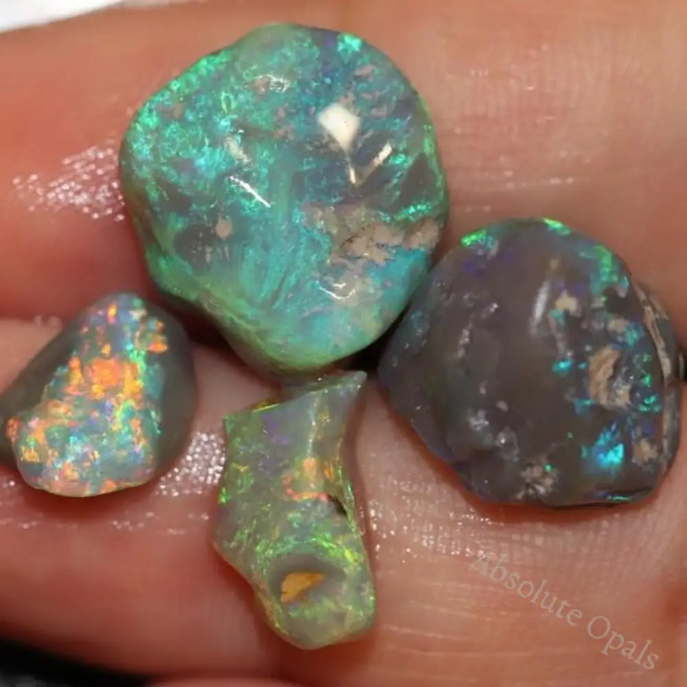 Australian Solid Semi Black Opal Rough Nobby Lightning Ridge Parcel