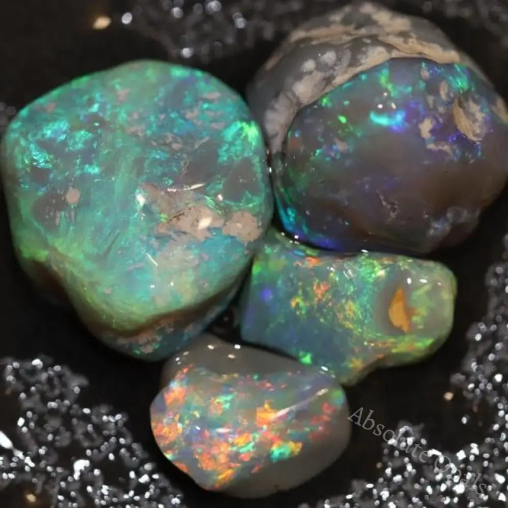 Australian Solid Semi Black Opal Rough Nobby Lightning Ridge Parcel