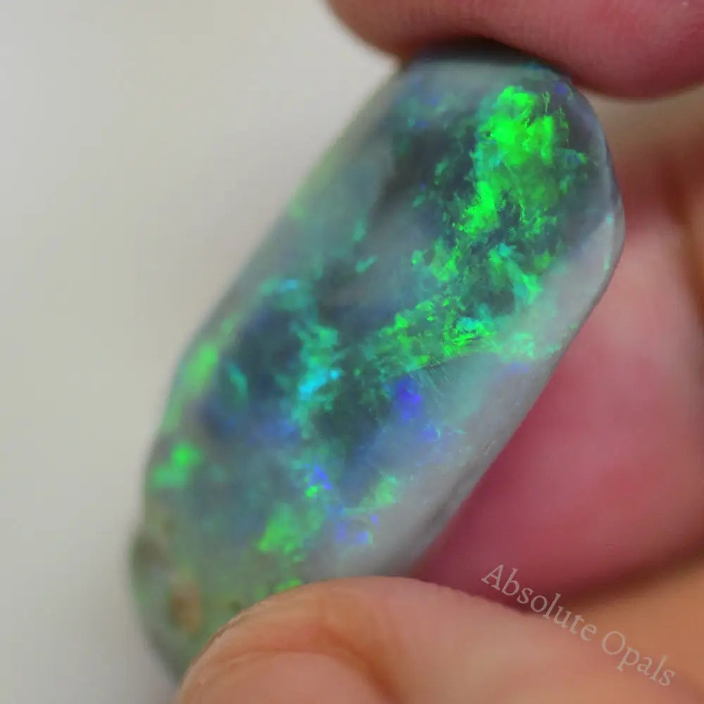 28 Cts Australian Rough Opal Lightning Ridge Single